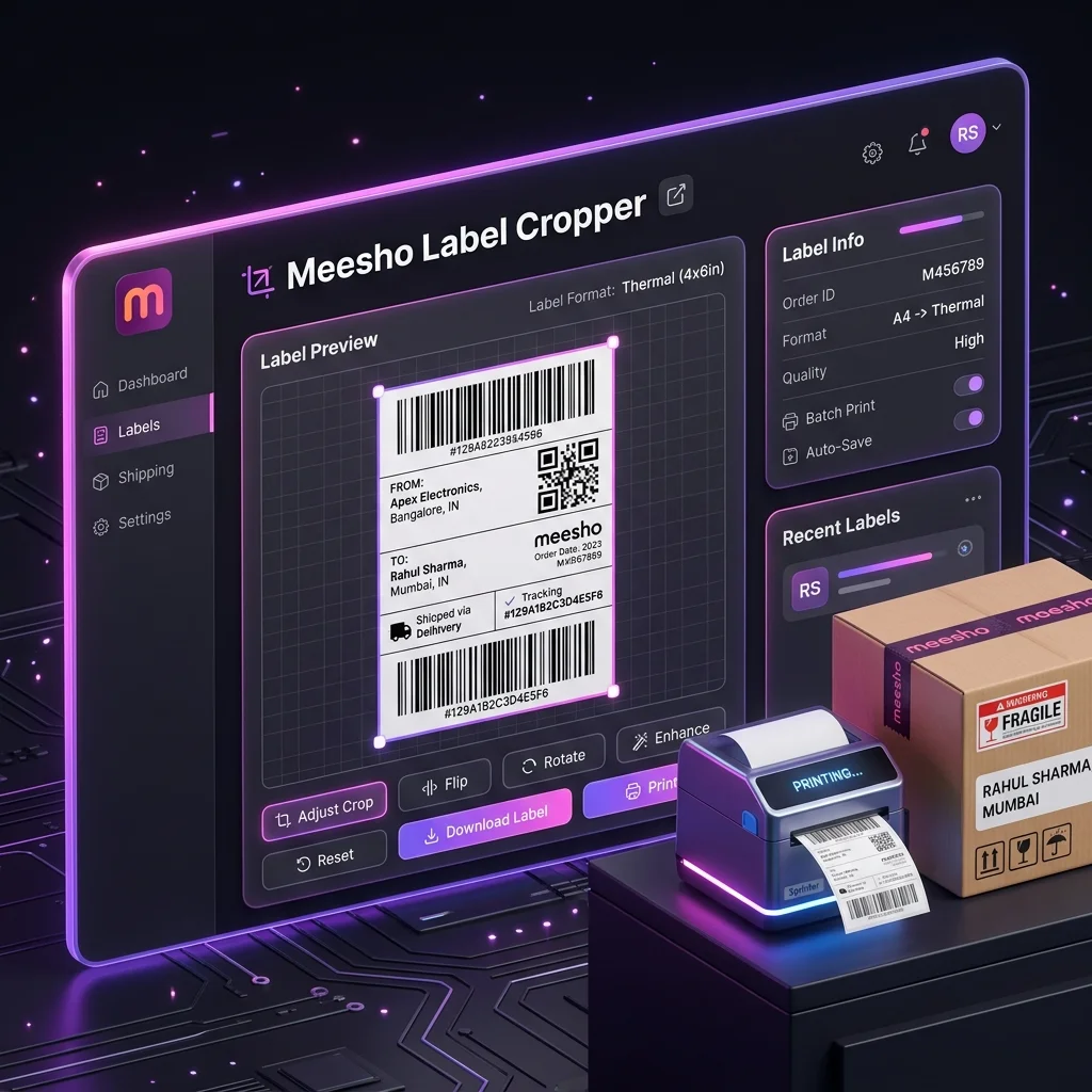 Meesho Label Crop: Complete Free Guide for Sellers (2026)