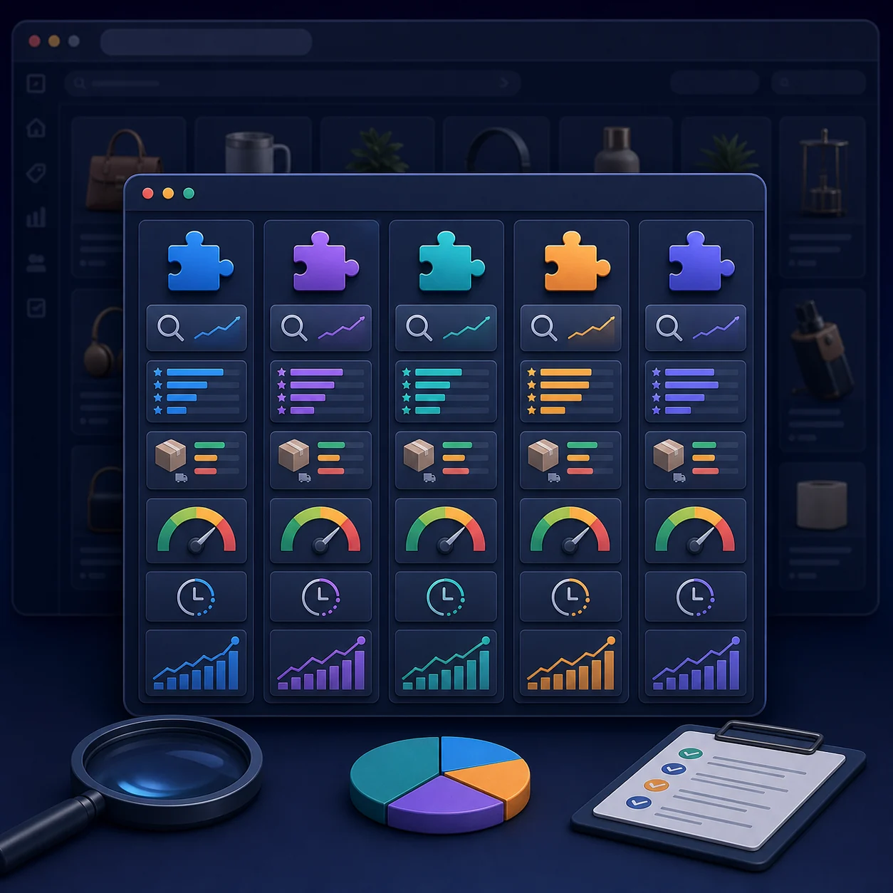 Comparison matrix for Meesho product research browser extensions and seller analytics signals